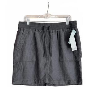 Splendid Bowie Drawstring Skirt Gray XL NWT